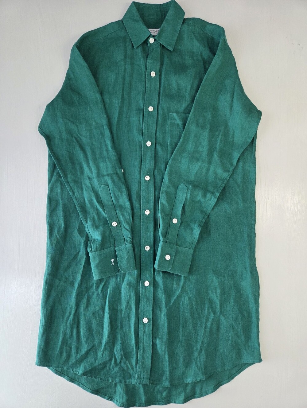 Emily Phillips Linen Girlfriend Mini Dress